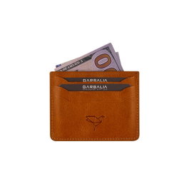 Zoozie Bags Cartera Unisex en Mostaza de Cuero Genuino